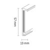 Döllken Teppichkernsockelleiste 60 TKSO 57x14 mm, 2,55 m - Weiß