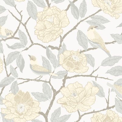 034022 Rasch Textil Fagelsang Vliestapete