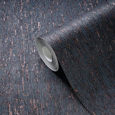 AS 395622 Tapeten A.S Creation Farbe Blau Bronze Metallic   Smart Surfaces Vliestapete