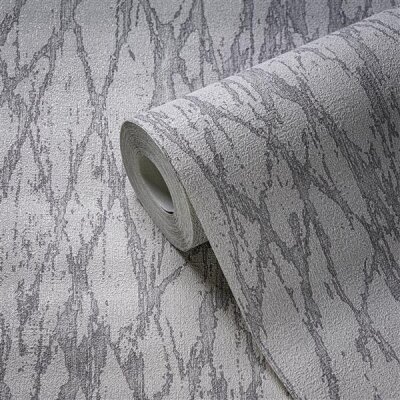 AS 395632 Tapeten A.S Creation Farbe Weiß Grau Silber Metallic  Smart Surfaces Vliestapete
