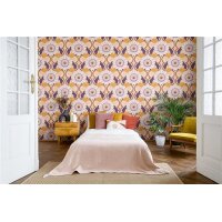 AS 395303 Tapeten A.S Creation Farbe Beige Gelb Lila Creme Flieder Retro Chic Vliestapete