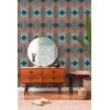 AS 395322 Tapeten A.S Creation Farbe Blau Rot Rosa   Retro Chic Vliestapete