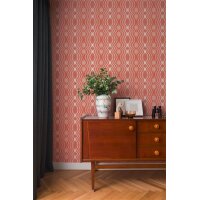 AS 395344 Tapeten A.S Creation Farbe Rot Creme Weiß Rosa  Retro Chic Vliestapete