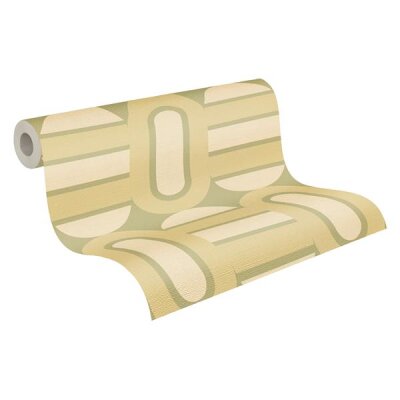 AS 395361 Tapeten A.S Creation Farbe Grün Creme    Retro Chic Vliestapete