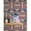AS 395363 Tapeten A.S Creation Farbe Blau Braun beige   Retro Chic Vliestapete