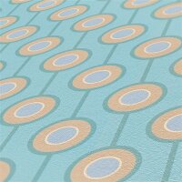 AS 395374 Tapeten A.S Creation Farbe Türkis Blau Beige Grau  Retro Chic Vliestapete