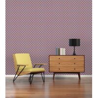 AS 395382 Tapeten A.S Creation Farbe Orange Schwarz Lila Creme  Retro Chic Vliestapete