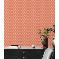 AS 395385 Tapeten A.S Creation Farbe Orange Rot Rosa   Retro Chic Vliestapete