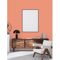 AS 395385 Tapeten A.S Creation Farbe Orange Rot Rosa   Retro Chic Vliestapete