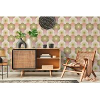 AS 395391 Tapeten A.S Creation Farbe Rosa Grün Creme   Retro Chic Vliestapete