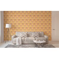 AS 395395 Tapeten A.S Creation Farbe Beige Braun Orange Gelb  Retro Chic Vliestapete