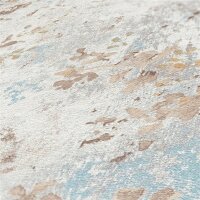 AS 396502 Tapeten A.S Creation Farbe Blau Beige Gold   Stories of Life Satintapete
