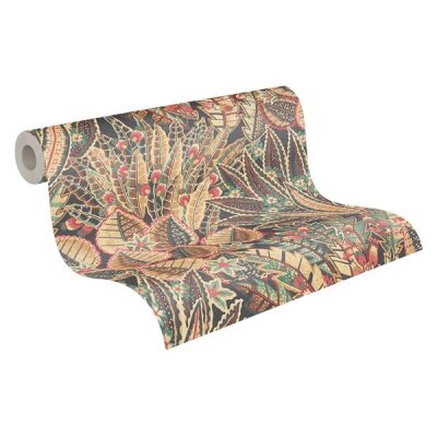 AS 396531 Tapeten A.S Creation Farbe Braun Rot Schwarz Grün Beige Stories of Life Satintapete