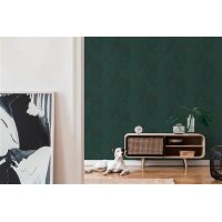 AS 396543 Tapeten A.S Creation Farbe Grün Dunkelgrün Schwarz   Stories of Life Vliestapete