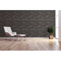 AS 396594 Tapeten A.S Creation Farbe Schwarz Gold    Stories of Life Satintapete