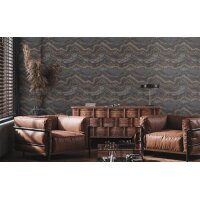 AS 396594 Tapeten A.S Creation Farbe Schwarz Gold    Stories of Life Satintapete