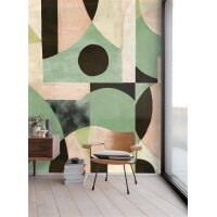 DGILA1052 Tapeten Masureel Khroma grün, creme, braun Wall Designs IV Digitalpanel