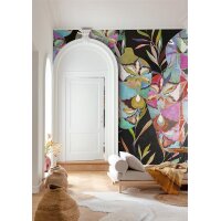 DG4AMP1012-260 Tapeten Masureel Khroma schwarz, grün, lila, pink, gelb Wall Designs IV Digitalpanel