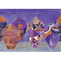 DG4HIV1042-260 Tapeten Masureel Khroma lila, orange Wall...