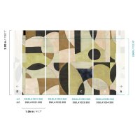 DG4ILA1031-260 Tapeten Masureel Khroma gelb, braun Wall...