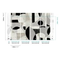 DG4ILA1041-260 Tapeten Masureel Khroma schwarz, grau...