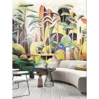 DG4ILA3011-260 Tapeten Masureel Khroma grün, gelb, lila  Wall Designs IV Digitalpanel