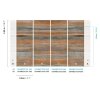 DG4MED1034-300 Tapeten Masureel Khroma orange, grau  Wall Designs IV Digitalpanel