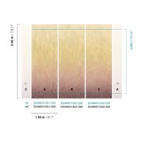 DG4MOI1061-260 Tapeten Masureel Khroma gelb, rot  Wall...