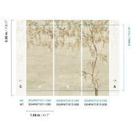 DG4PAT1013-260 Tapeten Masureel Khroma braun, sand Wall Designs IV Digitalpanel