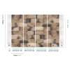DG4TEO1021-300 Tapeten Masureel Khroma braun, grau Wall Designs IV Digitalpanel