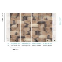 DG4TEO1023-260 Tapeten Masureel Khroma braun, grau Wall Designs IV Digitalpanel