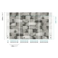 DG4TEO1034-260 Tapeten Masureel Khroma grau  Wall Designs IV Digitalpanel