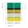 DG4TER1012-260 Tapeten Masureel Khroma grün, gelb, schwarz Wall Designs IV Digitalpanel