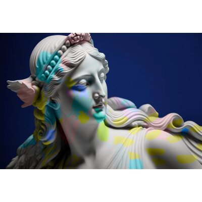 AS Digital Wandbilder Farbe Blau Weiß Grau Hellgrau  Walls by patel 4 anthea