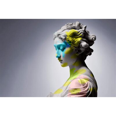 AS Digital Wandbilder Farbe Grau Gelb Blau   Walls by patel 4 clio