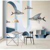 AS Digital Wandbilder Farbe Hellblau Blau Beige Grau  Walls by patel 4 styx