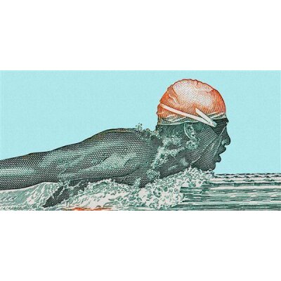 AS Digital Wandbilder Farbe Blau  Orange Schwarz   Walls by patel 4 aquaman