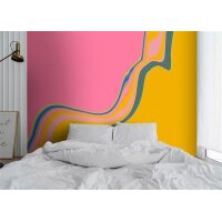 AS Digital Wandbilder Farbe Pink Gelb Grün Blau...