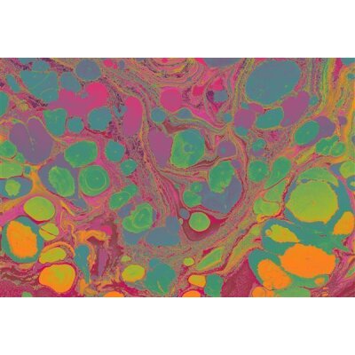 AS Digital Wandbilder Farbe Pink Lila Grün Orange  Walls by patel 4 flow