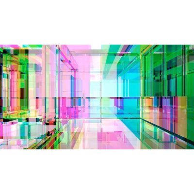 AS Digital Wandbilder Farbe Bunt Pink Grün Blau  Walls by patel 4 focus