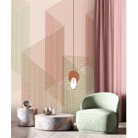 AS Digital Wandbilder Farbe Rosa Grün Beige   Walls...