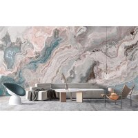 AS DD127692 AS Digital Wandbilder Farbe Grau Beige Blau  5,00 m x 2,50 m Walls by patel 4 blue marble Mica
