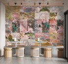 AS Digital Wandbilder Farbe Bunt Grün Beige Rot  Walls by patel 4 mixed marble