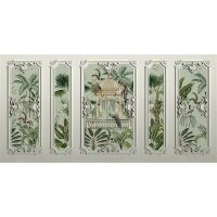 AS Digital Wandbilder Farbe Grün Weiß Grau   Walls by patel 4 darjeeling