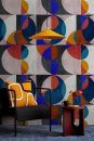 AS Digital Wandbilder Farbe Bunt Schwarz Orange Blau  Walls by patel 4 mia