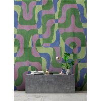 AS Digital Wandbilder Farbe Grün Lila Blau   Walls by patel 4 viola