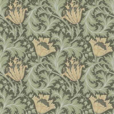 082004 Rasch Textil Grün Hidden Treasures Vliestapete