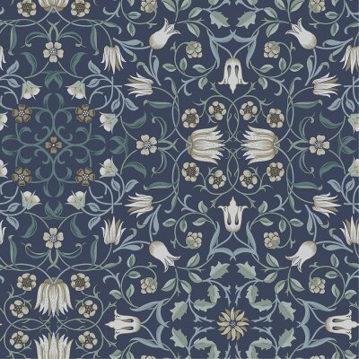 082009 Rasch Textil Blau, Weiß  Hidden Treasures Vliestapete