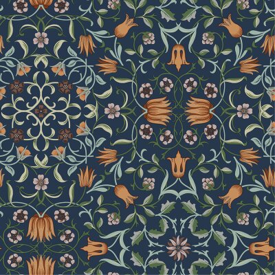 082010 Rasch Textil Blau, Braun, Grün Hidden Treasures Vliestapete