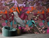 AS Digital Wandbilder Farbe Bunt Rot Lila Grau  Walls by...